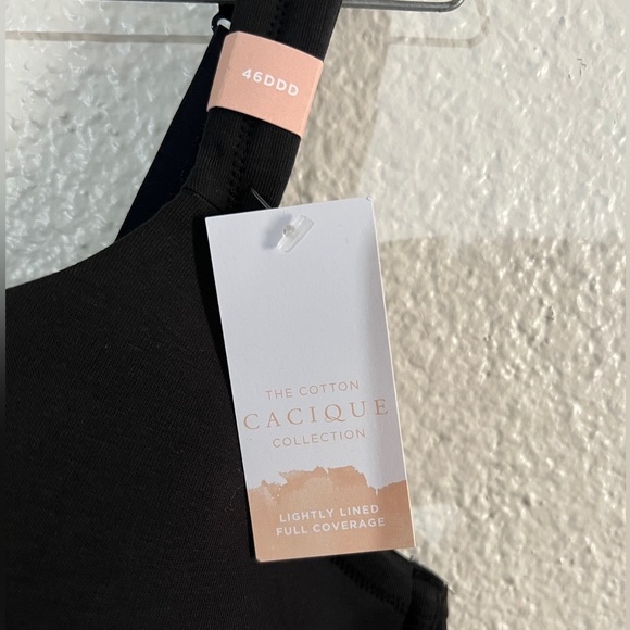 Full coverage, black Cacique bra. 46DDD. NWT. - Picture 2 of 3
